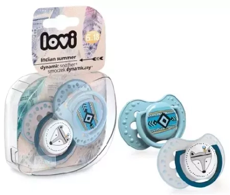 Lovi Indian Summer - Smoczek Silikonowy Dynamiczny 2szt. 6-18m
