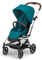 Cybex Eezy S Twist + Plus 2 Wózek Spacerowy  River Blue - Srebrna Rama