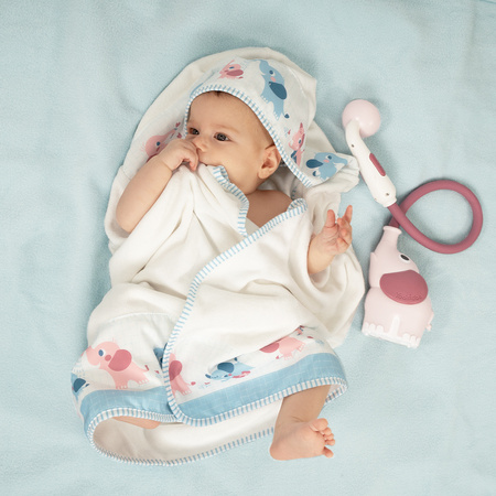 Yookidoo Zestaw Kąpielowy Prysznic Słonik Różowy