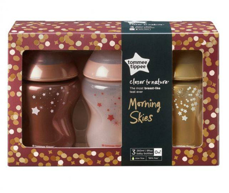 Tommee Tippee Butelka Morning Skies 3x260 Ml