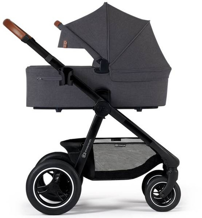 Kinderkraft Everyday Wózek Wielofunkcyjny 2w1 Dark Grey Black Frame