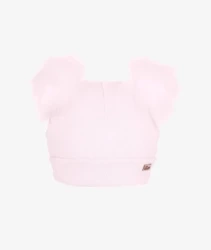 Iltom Czapka Dziewczęca z Pomponami Rozmiar 46 Jasnoróżowa