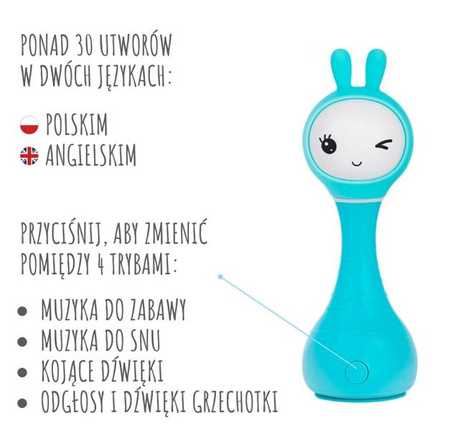 Alilo Króliczek Smarty Bunny Niebieski