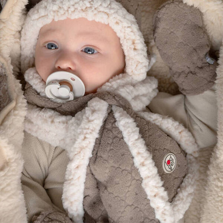 Lodger Fleece Dwuwarstwowy Szaliczek z Polaru Brązowy Buffalo