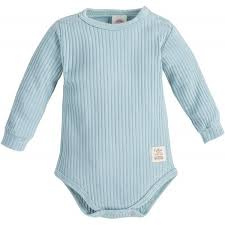 Makoma Body Niemowlęce Prążkowane Kopertowe Harmony Turquoise