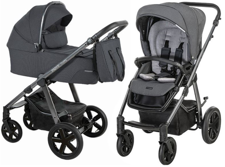 Espiro Husky XL Wózek Głęboko-Spacerowy 2w1 217 Graphite