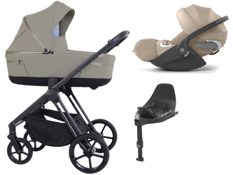 Espiro Miloo 2025 Wózek Głęboko-Spacerowy + Cybex Cloud T i-Size Fotelik Samochodowy + Baza T