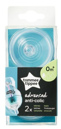 Tommee Tippee Smoczek Antykolkowy Do Butelki Advanced 2szt. 0+ Wolny Przepływ