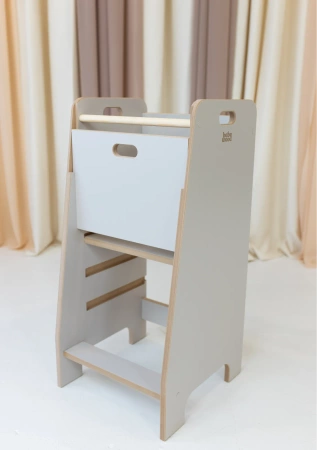 Baby Wood Kitchen Helper Comfort Kaszmirowy