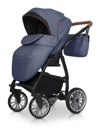 Euro-Cart Passo Pro Wózek Głęboko-Spacerowy 2w1 Denim 03