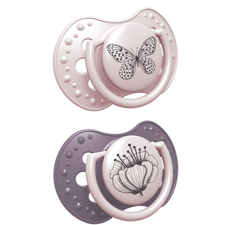 Lovi Dynamiczny Smoczek Uspokajający 18m+ Silikonowy 2szt. 22/875 Botanic Girl