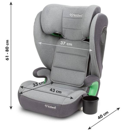 Kidwell Weston Fotelik Samochodowy 15-36kg Light Gray