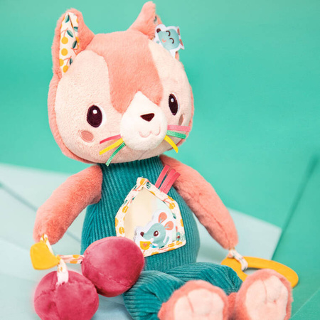 Lilliputiens Przytulanka aktywizująca wielofunkcyjna Kotka Jeanne 9 m+