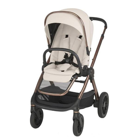 Espiro Code Wózek Głęboko-Spacerowy 09 Brave Ecru + Cybex Aton B2 i-Size Fotelik Samochodowy 0-13kg + Baza One Volcano Black