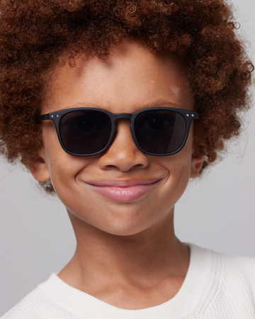 IZIPIZI Okulary Przeciwsłoneczne dla Dzieci 5-10 lat Black E