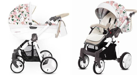 Babyactive Mommy Wózek Głęboko-Spacerowy 2w1 Edycja Limitowana 24 Peony