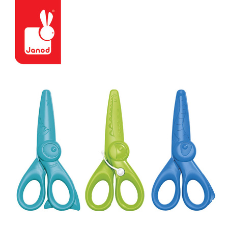 Janod Pierwsze nożyczki kreatywne do wycinania wzorów 3szt. 3+
