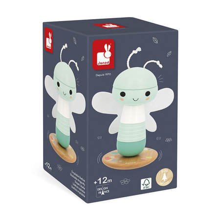 Janod Układanka piramida drewniana Ważka Pure 12 m+