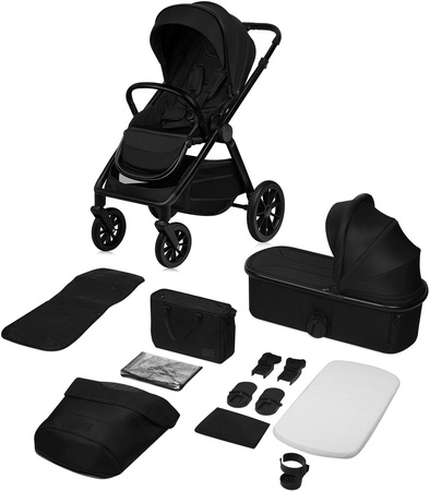 Lionelo Layla Wózek Głęboko-Spacerowy Black Onyx