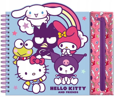 Kids Euroswan Zestaw kreatywny piórnik kredki naklejki - Hello Kitty
