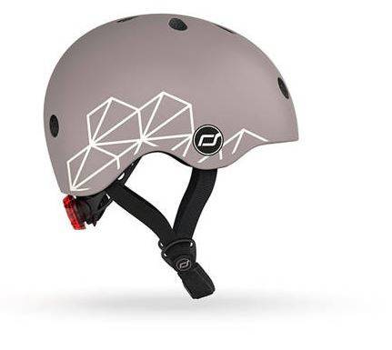 Scootandride Kask XXS-S Dla dzieci 1-5 Lat Brown Lines