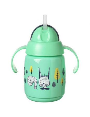 Tommee Tippee Kubek z Obciążoną Słomką Superstar 300ml,6m+ Zielony
