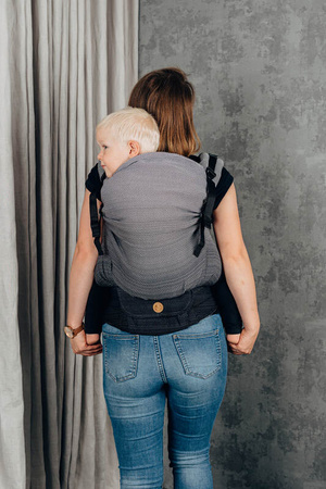 LennyLamb LennyPreschool Splot Jodełkowy, 100% Bawełna - Mała Jodełka Rozmiar Preschool Ombre Szary