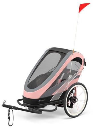 Cybex Zeno Siedzisko Przyczepki Do Biegania Do Roweru Cybex Sports Silver Pink