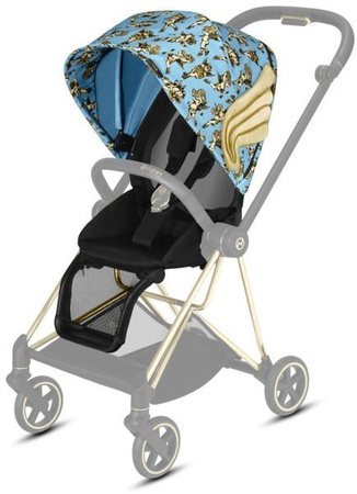 Cybex Mios 2.0 Wózek-Głęboko Spacerowy Wings Jeremy Scott Cherub Blue by Jeremy Scott