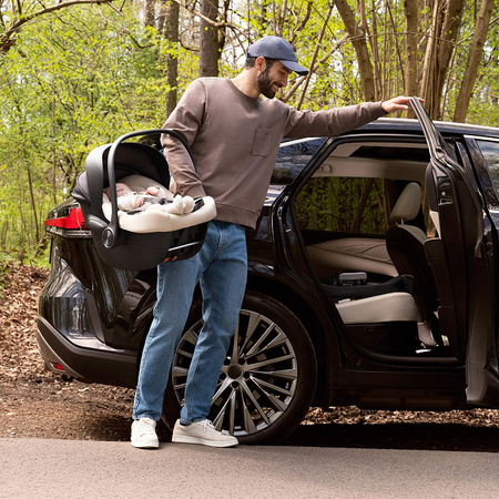 Kinderkraft Zestaw 3w1 Endura Safe Modular System Fotelik Samochodowy 0-36 kg Beżowy