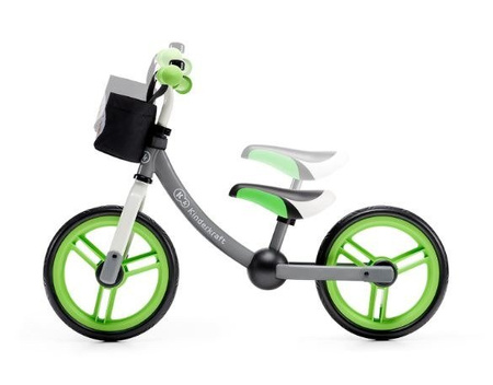 KinderKraft Rowerek Biegowy 2Way Next z Akcesoriami Green/Grey