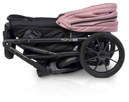 Riko Nuno Pro Wózek Głęboko-Spacerowy 2w1 z Miękką Gondolą Rose