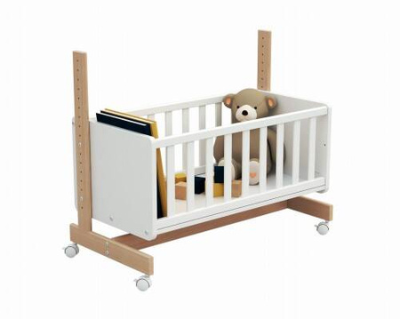 Osann Wielofukcyjne Łóżeczko Dostawne 5w1 Biały / Naturalny