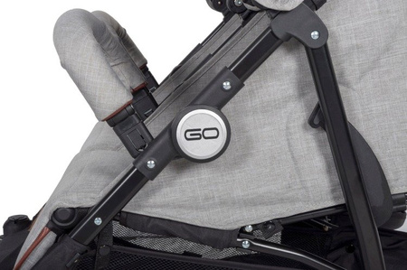 Easy Go Domino Wózek Bliźniaczy Latte