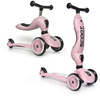 Scootandride Highwaykick 1 Jeździk i Hulajnoga 2w1 1-5 lat + Zestaw Ochraniaczy dla Dzieci XXS Rose