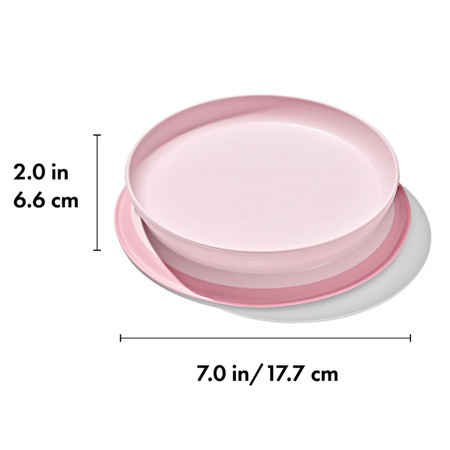 Oxo Talerzyk Z Silikonową Przyssawką Dla Dzieci Antypoślizgowy Blossom
