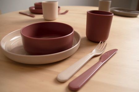 Dantoy TINY BIObased Sztućce dla dzieci 2set Mocca/Olive