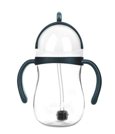 Akuku Bidon ze Słomką z Odważnikiem Blue/Grey A0166