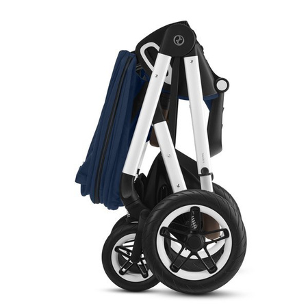 Cybex Talos S Lux Wózek Spacerowy Srebrna Rama Deep Black