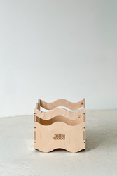 Baby Wood Drewniana Skrzynka na Zabawki Wave 