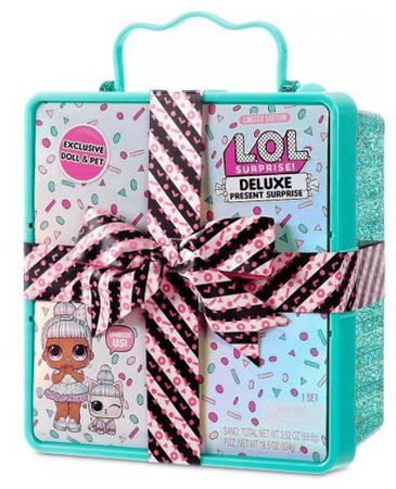 L.O.L lol Surprise Deluxe Present Ekskluzywny Prezent Niespodzianka Niebieski