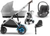Cybex E-Gazelle S Wspomagany Wózek Głęboko-Spacerowy + Cybex Cloud T I-Size Plus Fotelik Samochodowy + Baza T