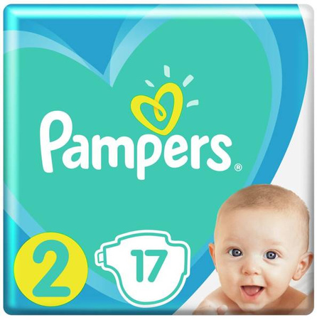 Pampers Active Baby-Dry Pieluchy Jednorazowe 2 Mini 17 szt