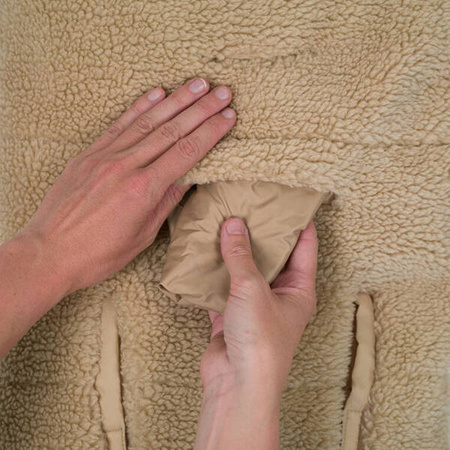 Lodger Polarowy Wielofunkcyjny Otulacz z Polaru Beżowy Teddy Beige