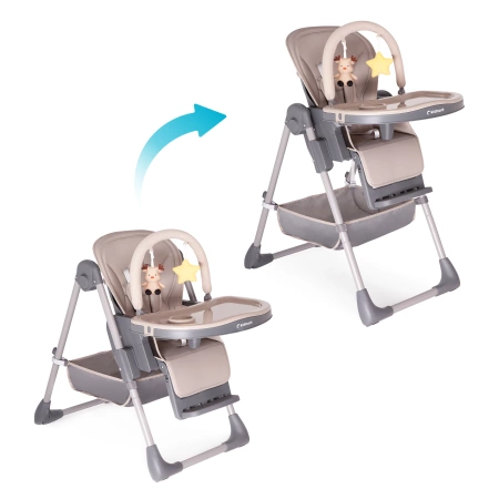 Kidnort Jordgubbe Krzesełko do Karmienia Brązowe