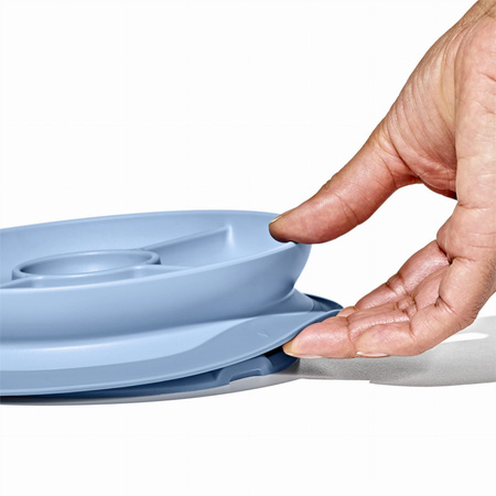 Oxo Talerzyk Trójdzielny Z Silikonową Przyssawką Dla Dzieci Antypoślizgowy Dusk