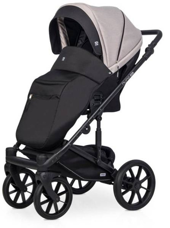 Riko Nuno Pro Wózek Głęboko-Spacerowy 2w1 z Miękką Gondolą Sand