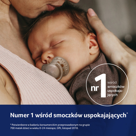 Lovi Harmony Smoczek Silikonowy Dynamiczny 6-18 m 22/907 Boy 2 Szt.