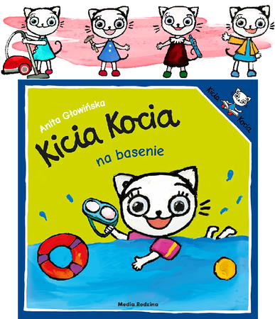 Media Rodzina Książeczka Kicia Kocia Na Basenie