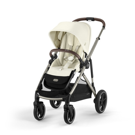 Cybex Gazelle S Wózek Głęboko-Spacerowy Bliźniaczy Rama Taupe Seashell Beige